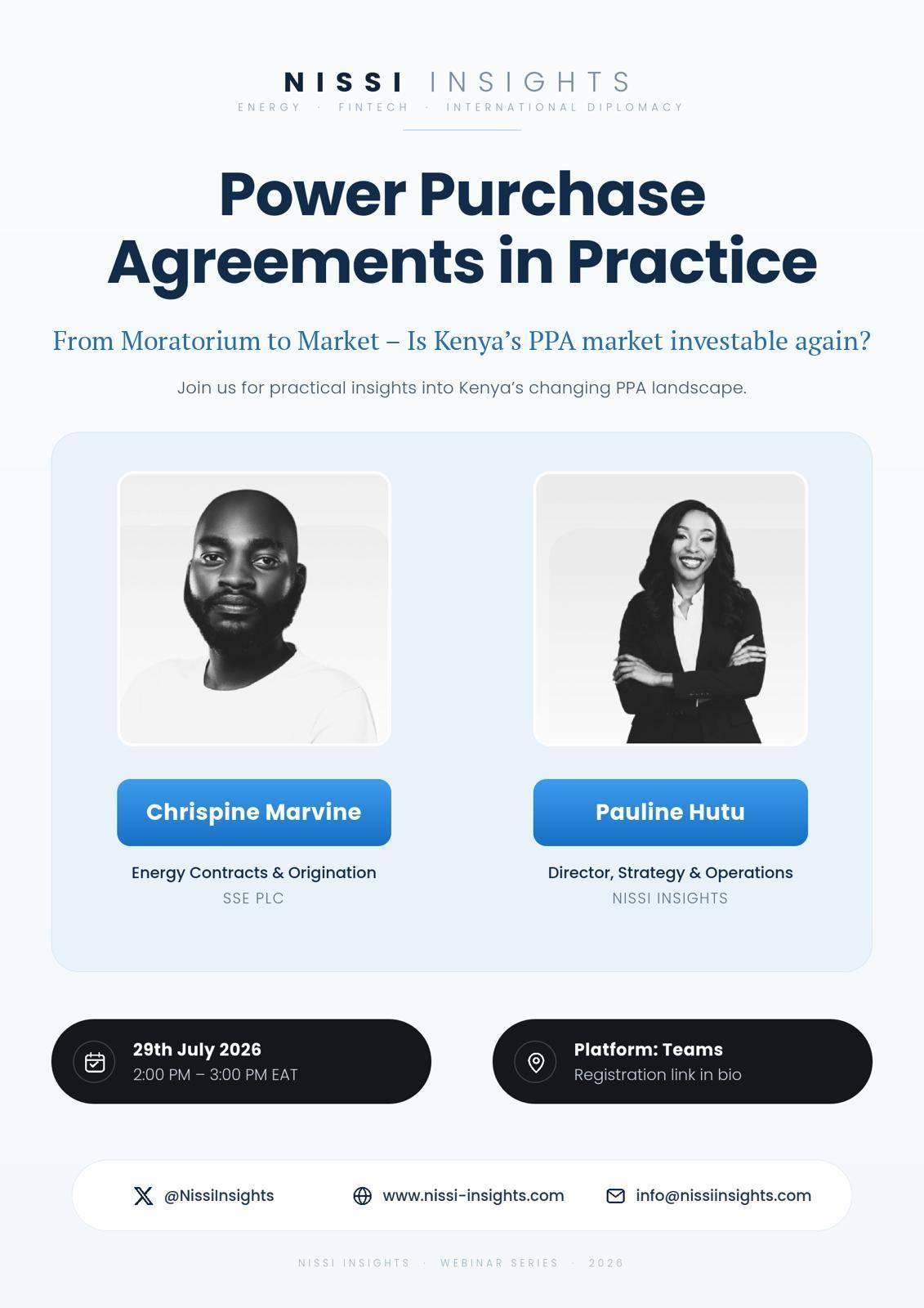 From Moratorium to Market: Kenya's PPA Reset